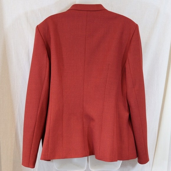 Hugo Boss Red Blazer Jacket Julea Wool Blend Career Jacket 14 - Picture 5 of 13